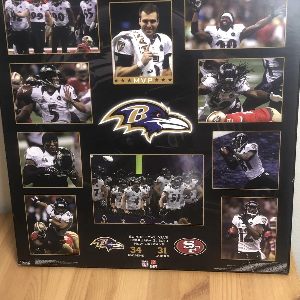 Baltimore Ravens Super Bowl 47 Championship Picture Plaque